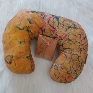 Handmade Neck Pillow Batik Terengganu Mabble Yellow