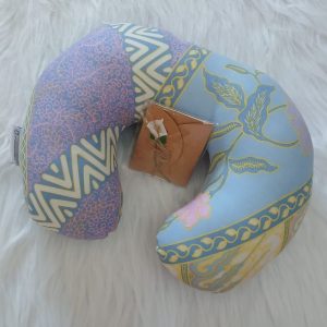 Handmade Neck Pillow Batik Noor Arfa Blue