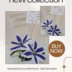 Pre Order Mini Floral Desk Decor – Lily Purple