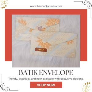 Exclusive Batik Raya Envelope Wallet-Yellow